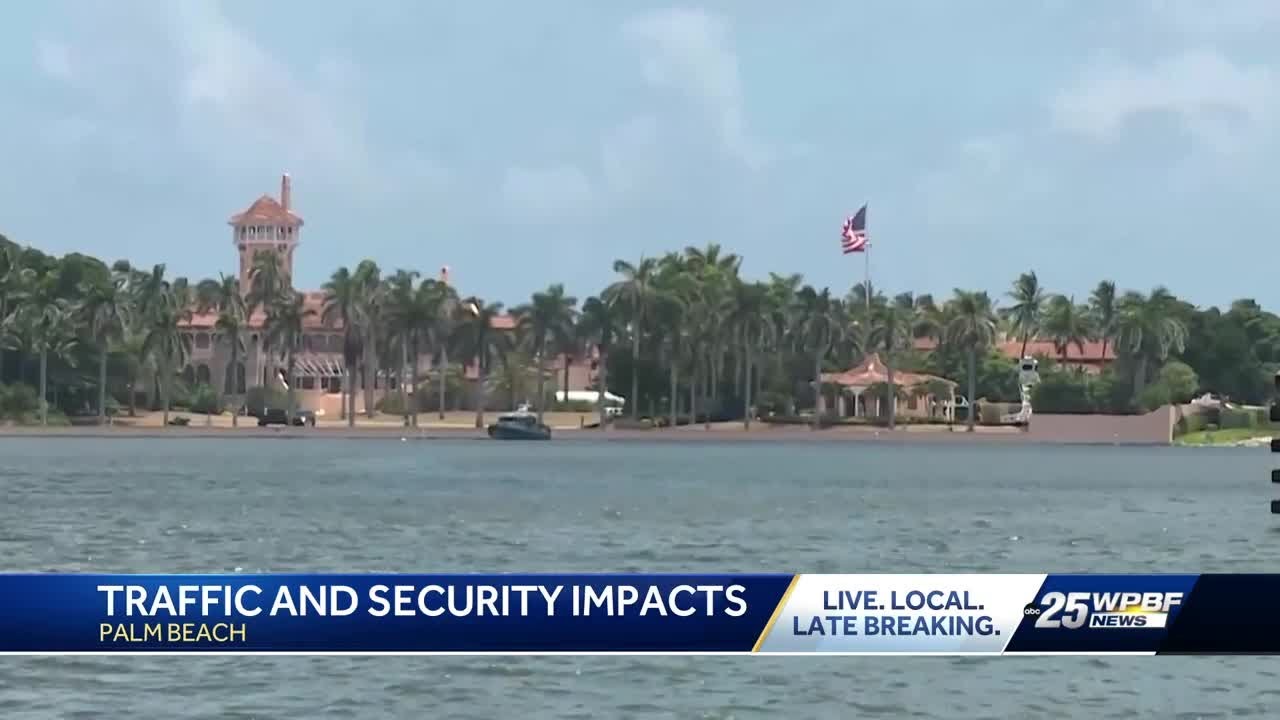 Protection and traffic closures near Mar-a-Lago will remain in place for time being