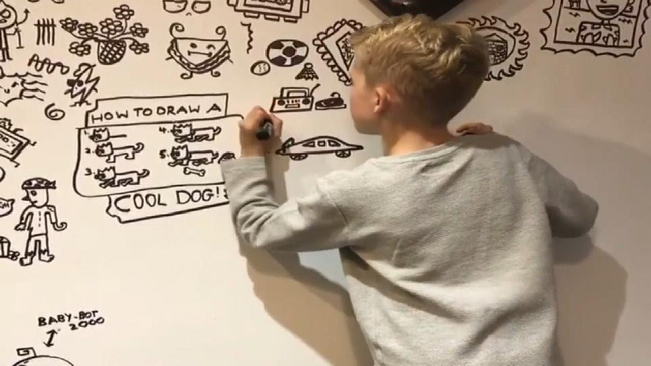 10-Year-Old Artist Hired to Doodle on Restaurant’s Wall