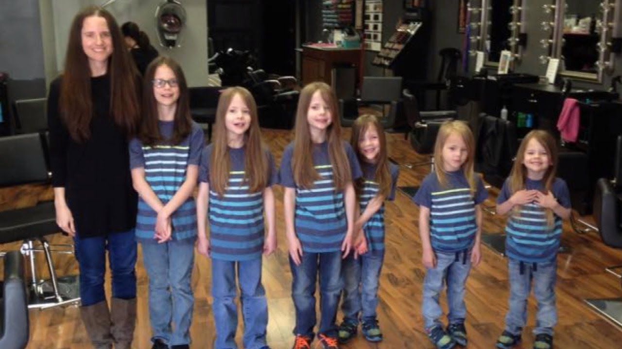 Mom and 6 Sons Donate a Combined 17 Feet Of Hair After Friend Dies of Cancer
