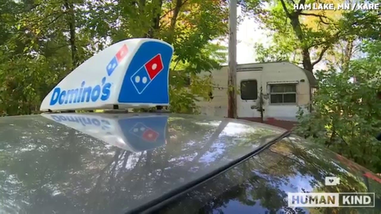 Pizza delivery driver delivers new home to homeless man