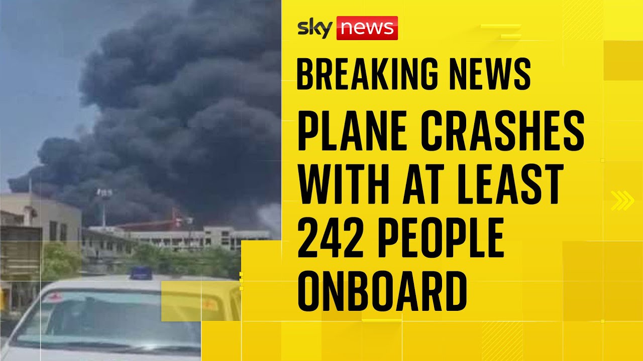 Video shows huge plumes of smoke near Indian airport after plane crash