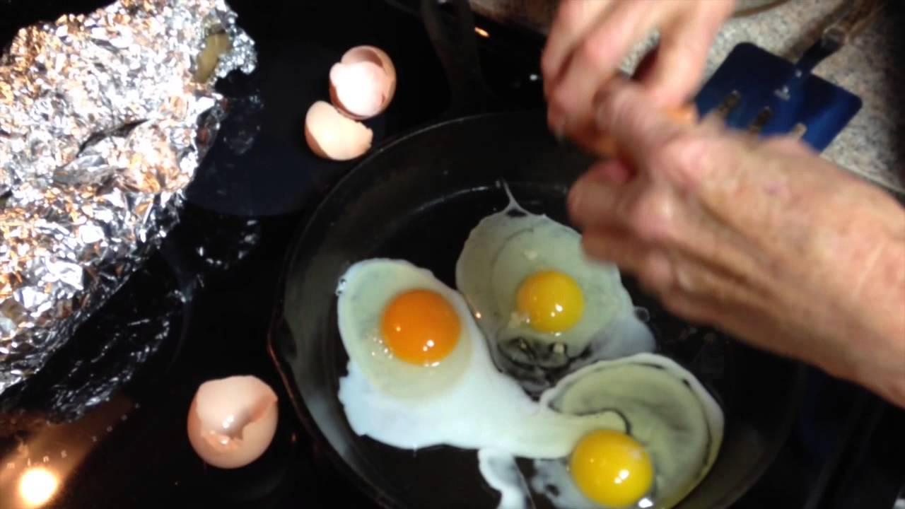 Comparing free range chicken eggs to store bought 1 of 2