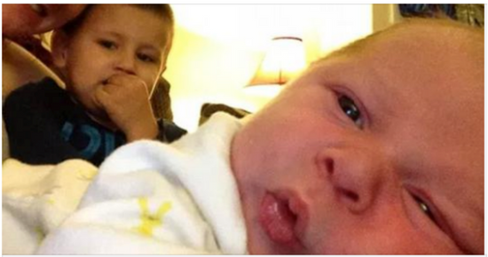 She placed her 30-day-old baby in the same bed with her, fed him and then put him to bed.