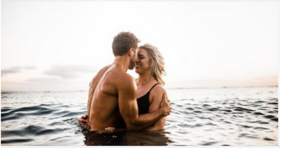 She uploaded a photo of herself and her husband wearing swimming suits and received heavy criticism for it.