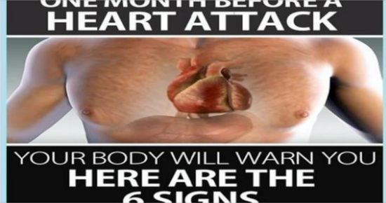 One month before a heart attack, your body will alert you. Here are the 6 symptoms: