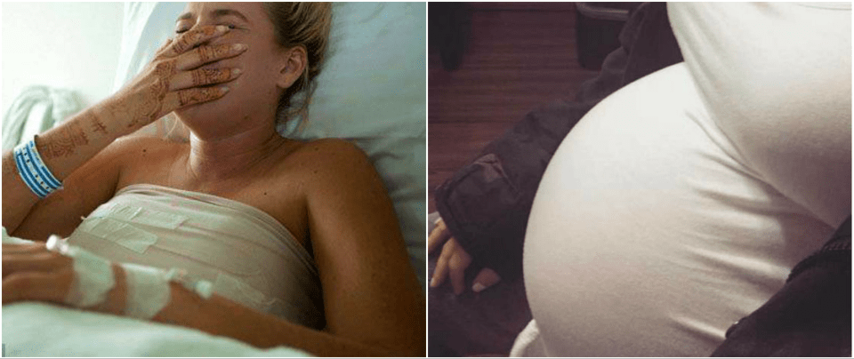 This woman enjoyed a perfectly normal and healthy pregnancy until she was warned that she would give birth to a baby with malformations