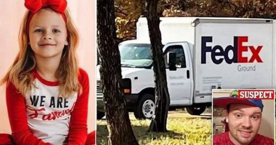 FedEx driver is arrested in the abduction of a 7-year-old girl who went missing outside her home this week, police say