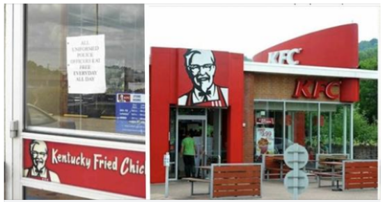 People are upset over sign KFC store posted on their doors – Restaurant refuses to take it down