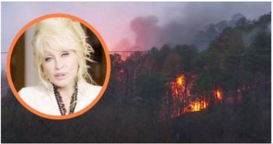 As a fire engulfs Pigeon Forge, Dolly Parton asks for prayers.