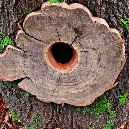 This tree stump had something hidden and no one could imagine what it was