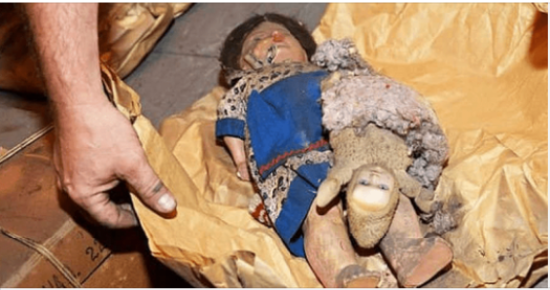 A man revealed a mystery that had been kept secret for nearly 70 years by pulling a string in an attic