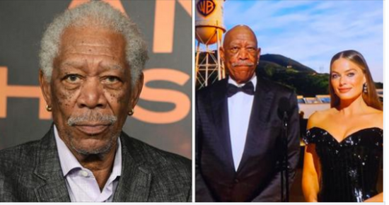 Morgan Freeman wears black glove to the Oscars, 15 years after car accident that paralyzed his hand