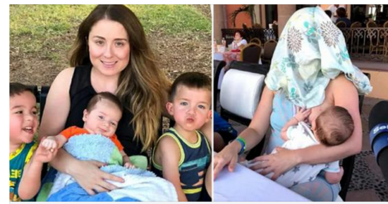 Texas mom breastfeeds newborn son at a restaurant, then stranger asks her to cover up