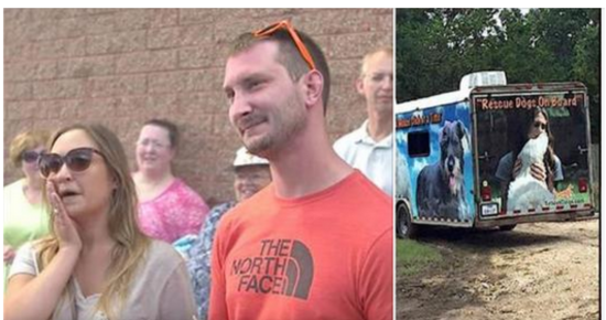 Dogs destined to be killed are put into trailer – when doors open, new owners can’t believe their eyes