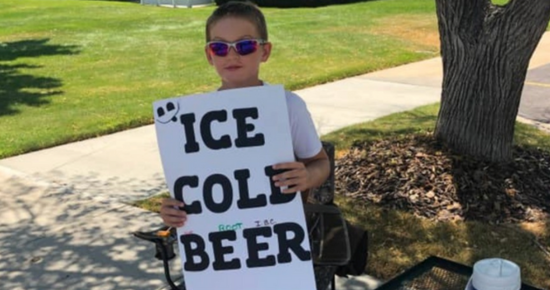 Police are called on boy selling “ice cold beer”