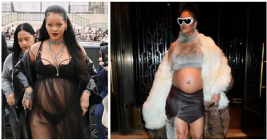 Rihanna’s bold maternity fashion: Baby bump bling and unconventional style