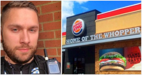 Woman shames cop for eating on duty, so he tells her about his day