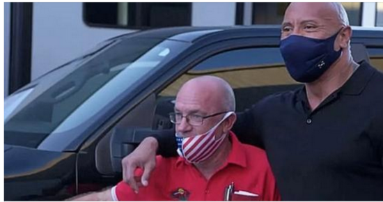 Stranger took him in as a homeless teen, so The Rock shows up years later with a huge surprise