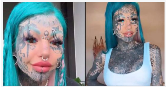 Model Says She Struggles To Get Employment With 99% Of Her Body Tattooed