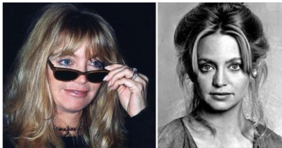 Goldie Hawn shows natural look in a photo with no make up