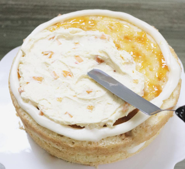 PEACHES AND CREAM LAYER CAKE