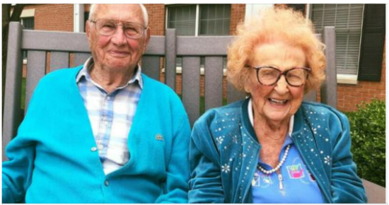 100 and 102-year-old couple falls in love in nursing home and ties the knot – send your congratulations!