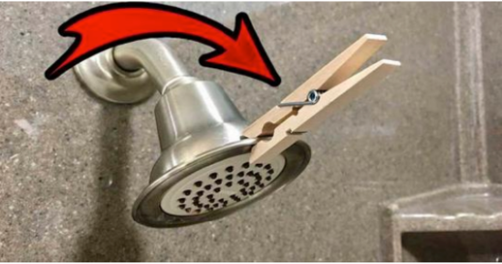 This is Why You Should Attach a Clothespin to the Shower