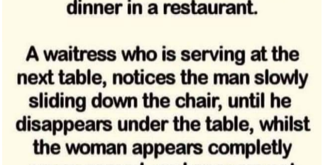 A man and a woman were having dinner