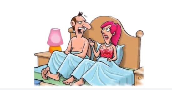 A man and a woman were asleep