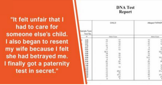 Man Notices His Newborn’s Skin Is Too Dark, Gets a DNA Test behind His Wife’s Back