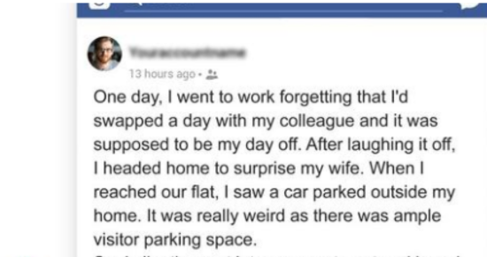 Man Unexpectedly Returns Early from Work to Surprise Wife & Sees Stranger’s Car near Home
