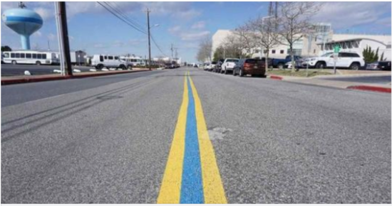 If You’ve Noticed A Blue Line Painted On The Street, Here’s What It Means