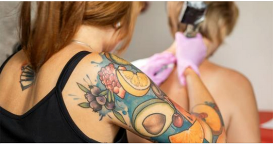 Grandmother with entire body covered in tattoos reveals what she looked like decade ago