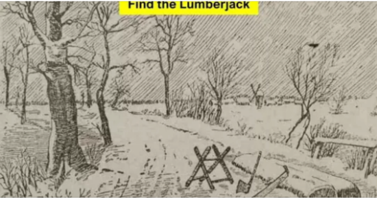 “Optical Illusion Challenge”: Find Lumberjack in 6 Seconds! 