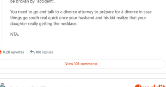 Greedy Dad Wants His Daughter to Inherit His Wife’s Family Necklace Intended for His Stepdaughter 