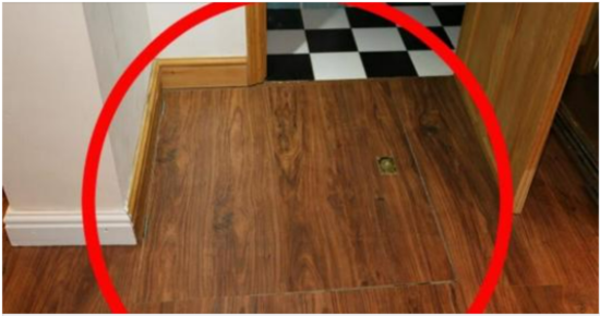 A few days after moving into his newly bought apartment, the man discovered why it cost such a low price.