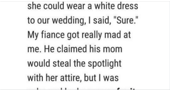 A Surprising Twist at My Wedding: The White Dress Debacle