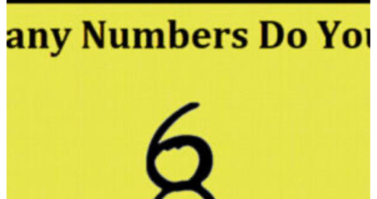95% Of People Can’t Guess The correct answer-How many numbers are in the Picture?!