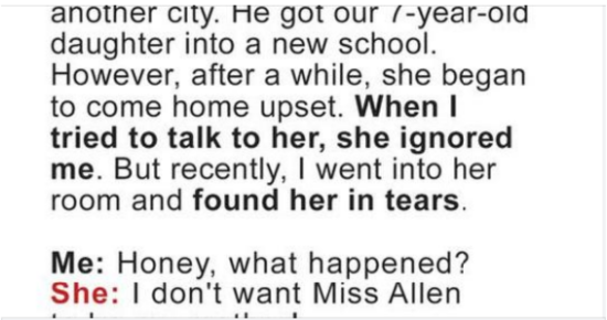 My Daughter Always Came Back from School Sad & Her Reason Made Me Divorce My Husband