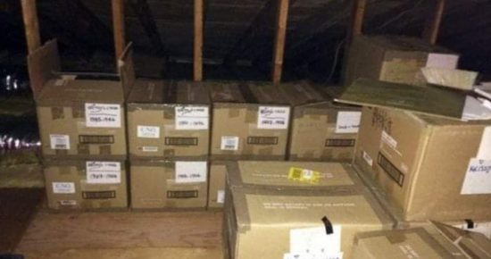 A woman hid several boxes in her attic from her husband for 40 years