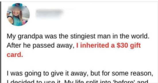 When a Gift Card Changed My Life Forever