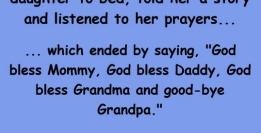 The father was distraught when his daughter told him goodbye