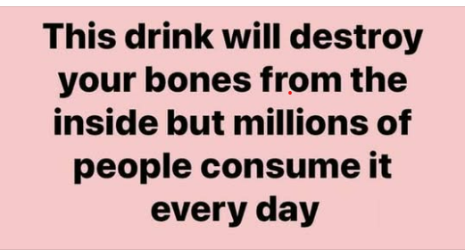 This Drink Will Destroy Your Bones