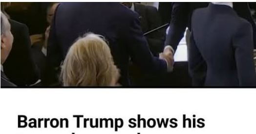 Barron Trump shows his true colours