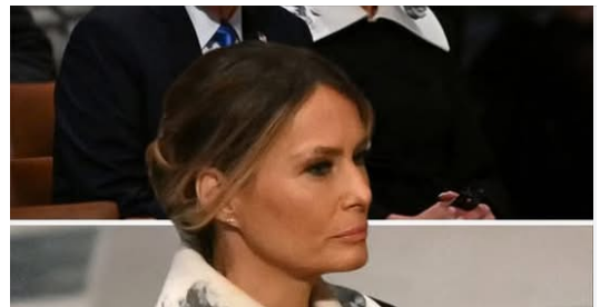 All eyes were on Melania