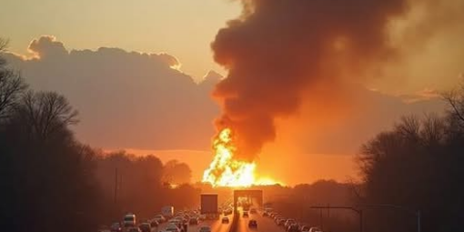 Big flames of fire, but u cant believe what’s burning