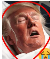 Donald Trump with tears in his eyes make the sad announcement