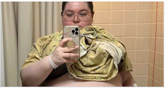 ‘It felt like my organs were being crushed,’ said a 20-year-old woman from Florida after having a 100-pound ovarian cyst